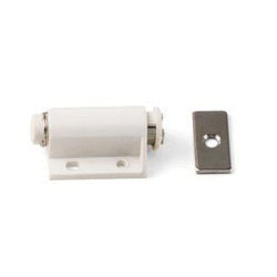 Laurey 4642 Single Touch Latch, White, Steel