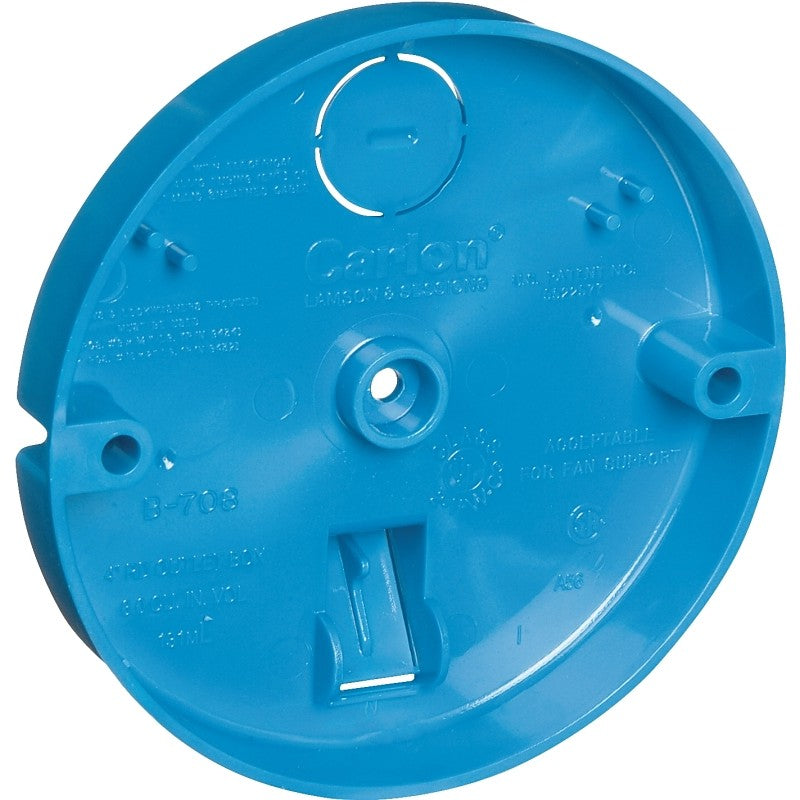 Carlon B708-SHK Pan Box, 1/2 in L, PVC, Blue