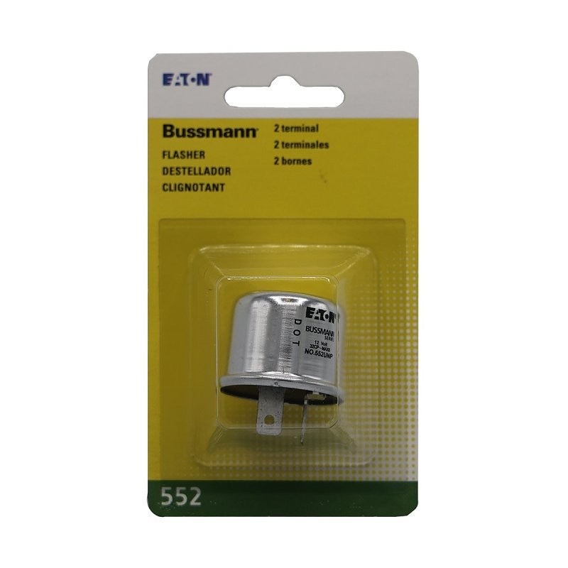 Bussmann BP/552-RP Thermal Flasher, 12 V Battery, 12.8 A, 2-Terminal, 4-3/4 in L