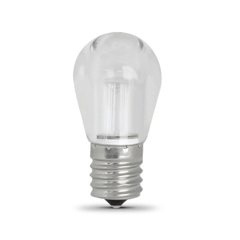 Feit Electric BP40S11N/SU/LED LED Bulb, Decorative, S11 Lamp, 40 W Equivalent, E17 Lamp Base, Dimmable, Warm White Light