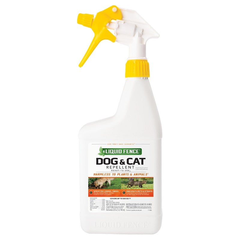 Liquid Fence HG-71296 Dog and Cat Repellent, 500 sq-ft Coverage, Citronella Oil, Eugenol, Sodium Lauryl Sulfate (Pack of 6)