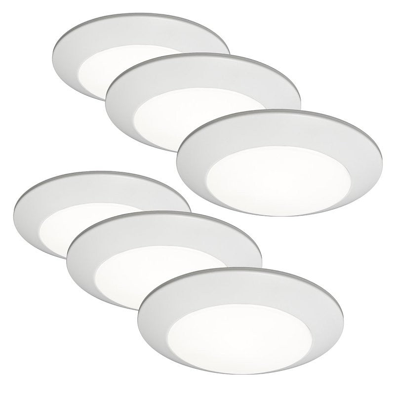 ETI Altair ALSD Series 63328101-6PK Downlight, 15 W, 120 V, LED Lamp, Polymer, Powder-Coated