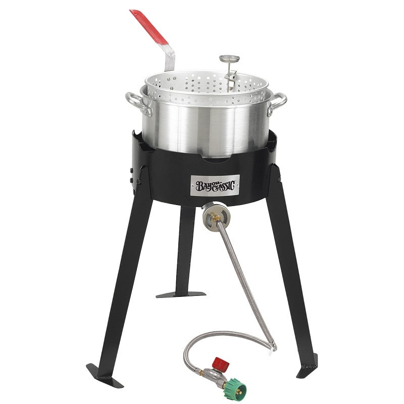Bayou Classic 2212 Fryer Cooking Kit, 10 qt Capacity, Aluminum