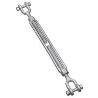 Jaw & Jaw Turnbuckle 1/2 By 9 Inch Galvanized Forged Steel