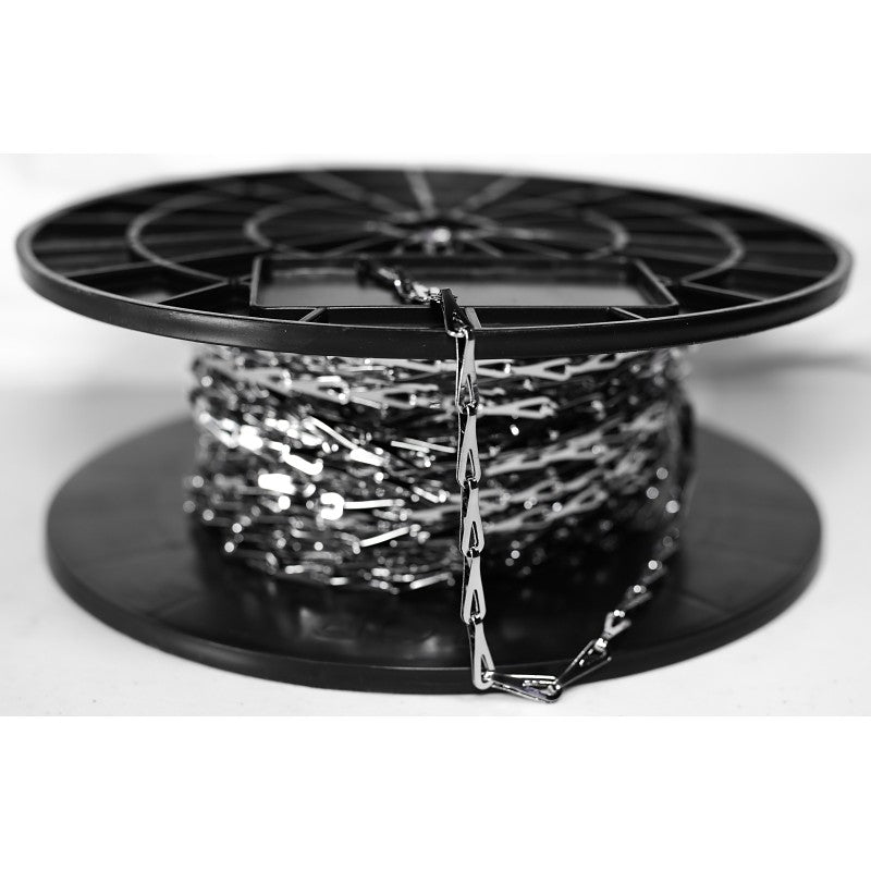 Baron 7220 Sash Chain, #2, 164 ft L, Chrome