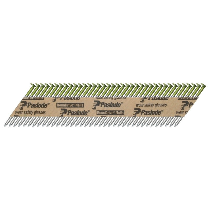 Paslode 650381 Framing Nail, 2 in L, Low Carbon Steel, Hot-Dip Galvanized, Round Head, Ring Shank