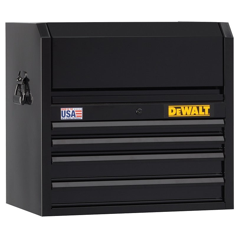 DEWALT DWST22644 Tool Chest, 7206 cu-in, 26 in OAW, 24-1/2 in OAH, 18 in OAD, Steel, Black, 4-Drawer