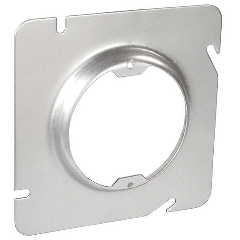 Southwire 72C3-UPC Square To Round Fixture Ring, 4-11/16 in W, Steel, Silver, Galvanized