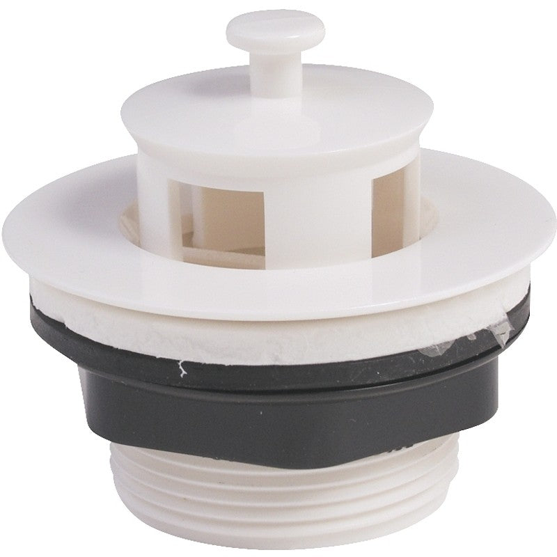 US Hardware P-1357C Bathtub Stopper, Plastic, White