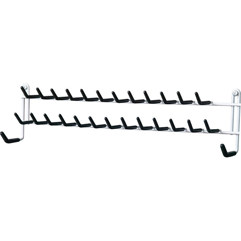 ClosetMaid 805100 Tie and Belt Rack, 15 in OAW, Steel, White (Pack of 12)