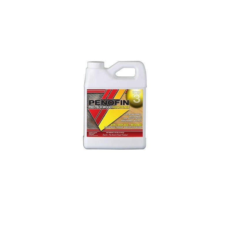 Penofin Pro-Tech 3 Wood Brightener, 1 qt, Powder, Odorless, White (Pack of 6)