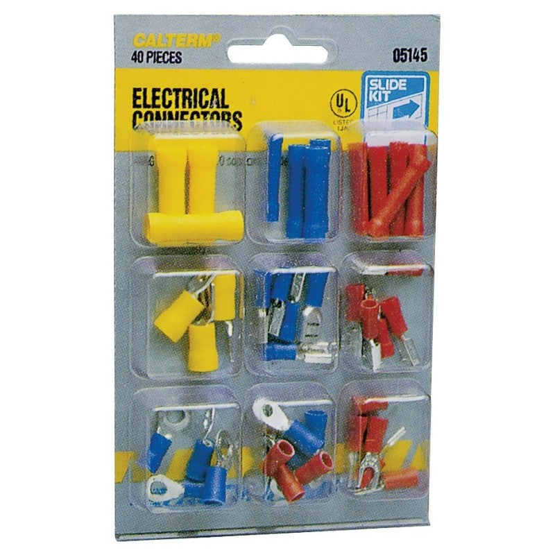 Calterm 05145 Terminal Kit, 22 to 10 AWG Wire, 40/PK