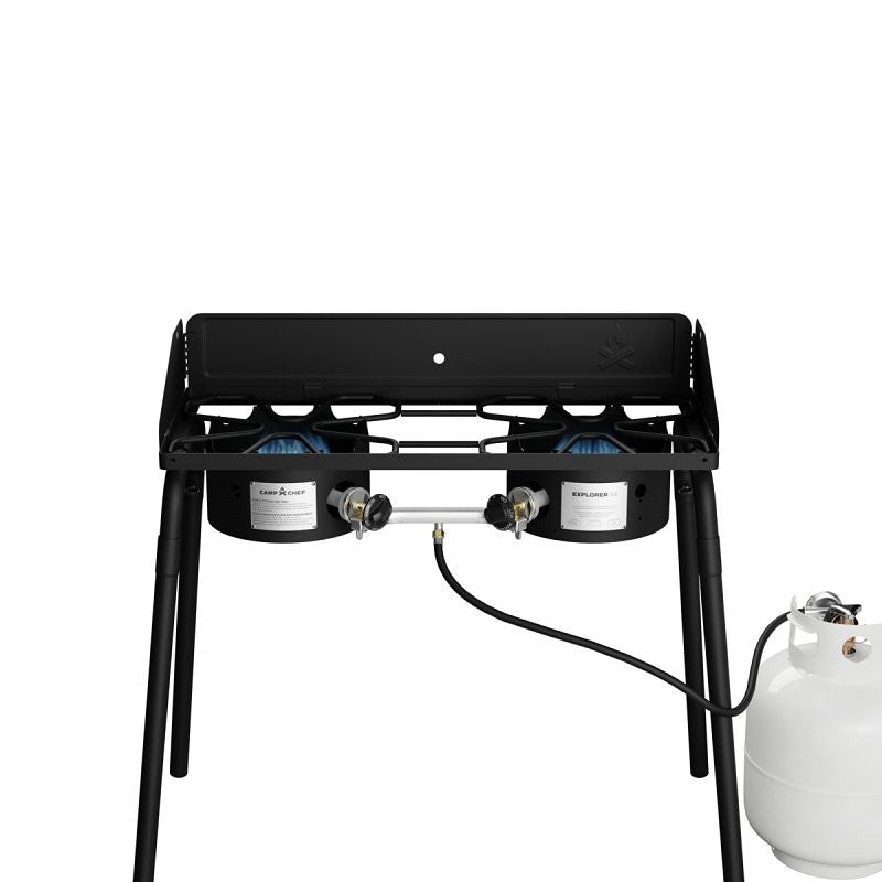Camp Chef EX60LW Stove, 2-Burner, Propane, 60,000 Btu/hr, Steel