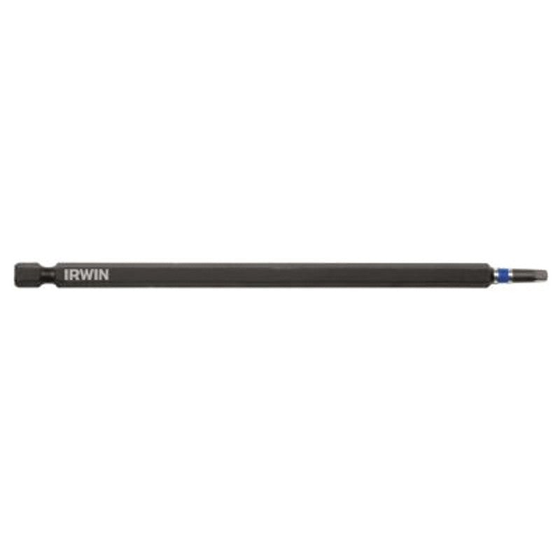 Irwin 1837483 Power Bit, #2 Drive, Square Recess Drive, 1/4 in Shank, Hex Shank, 6 in L, S2 Steel, 1/PK