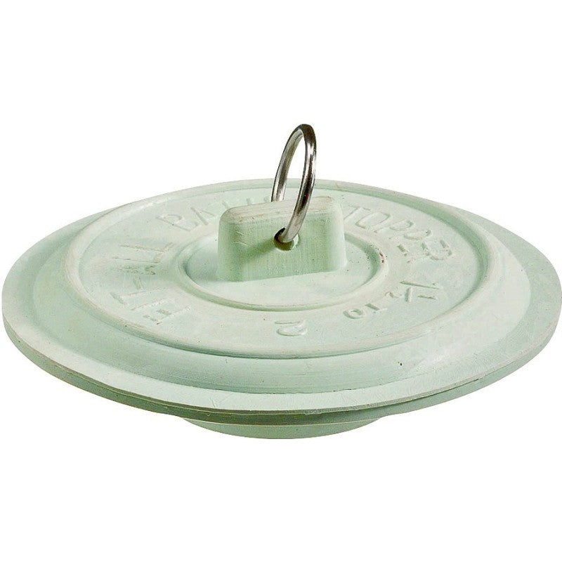 Plumb Pak PP820-4 Tub Stopper with Ring, 1-1/2 to 2 in Dia Dimensions, Rubber, White