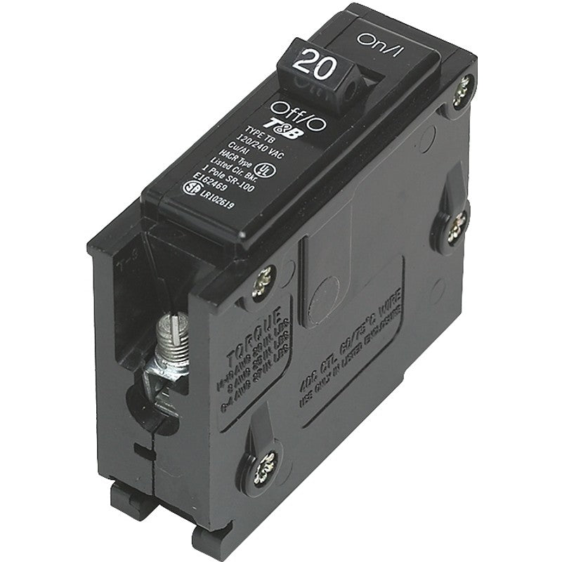 Siemens Q120 Circuit Breaker, Mini, 20 A, 1 -Pole, 120/240 V, Fixed Trip, Plug Mounting