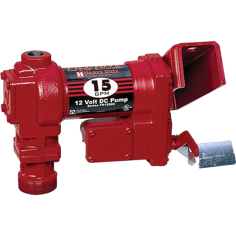 Fill-Rite FR1204G/FR1204 Fuel Transfer Pump, Motor: 1/4 hp, 12 VDC, 20 A, 30 min Duty Cycle, 3/4 in Outlet