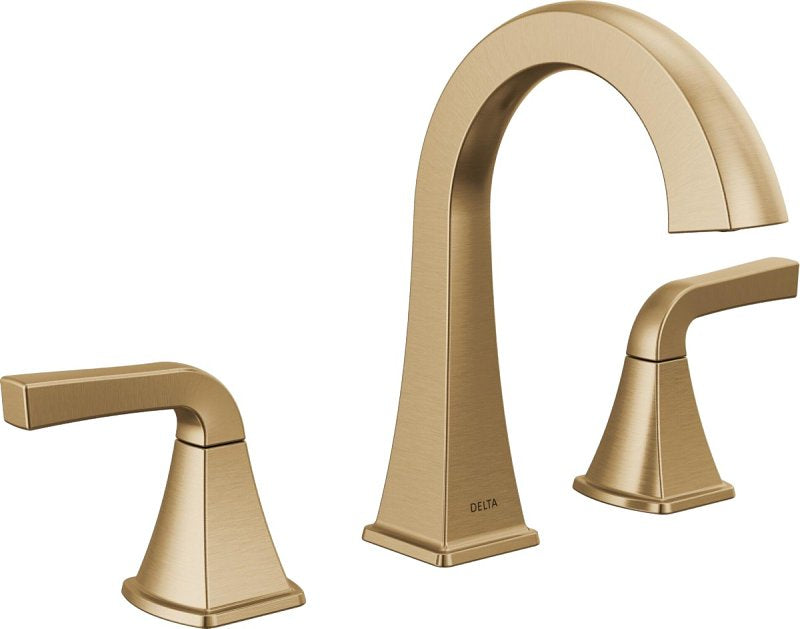 Delta Knoxville Series 35854LF-CZ Widespread Bathroom Faucet, 1.2 gpm, 2-Handle, 3-Faucet Hole, Metal