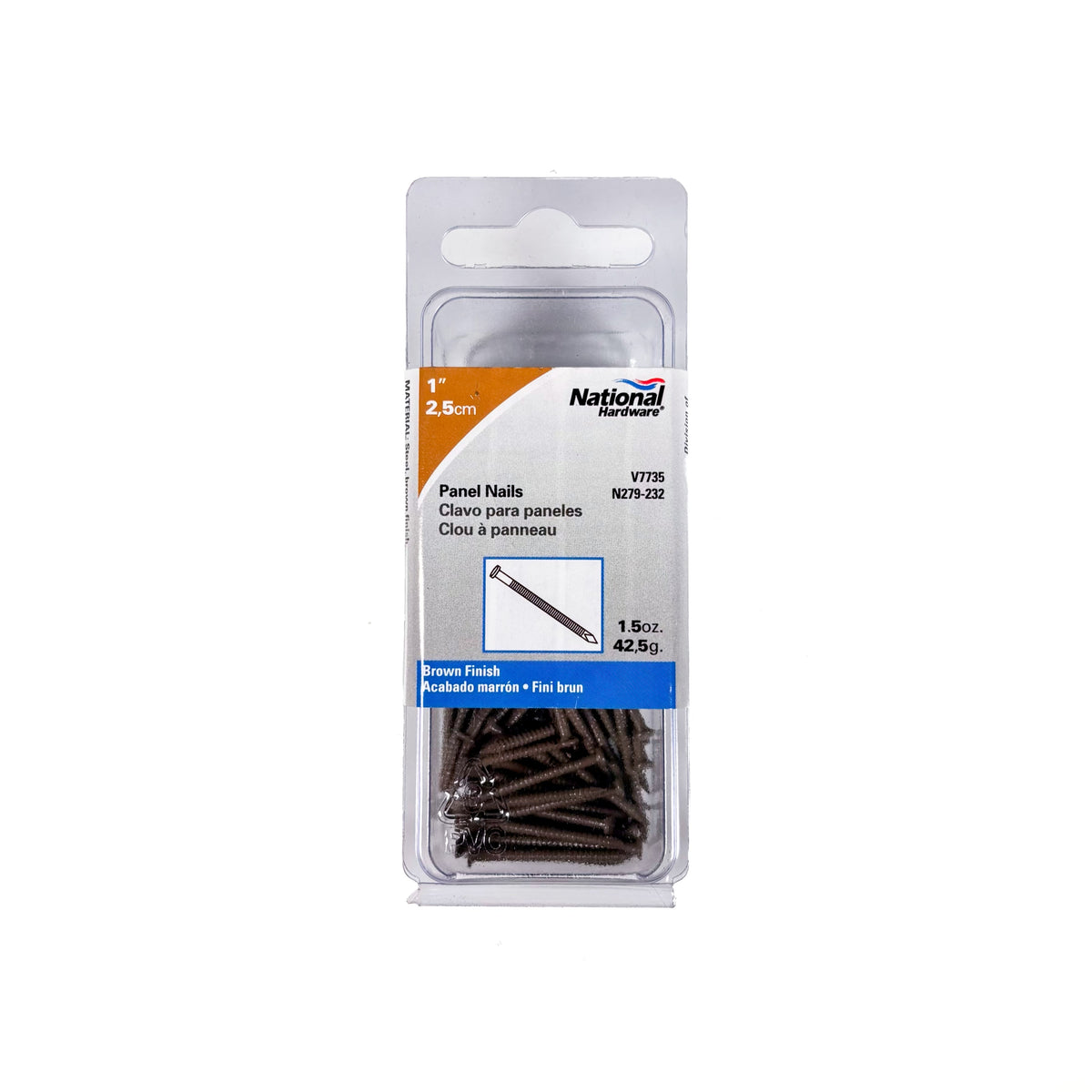 Panel Nails 1 Inch Brown 1-1/2 Ounce Approximately 99