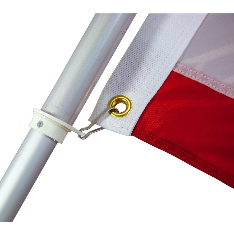 Valley Forge 60733 Flag Pole, 1 in Dia, 6 in H, Aluminum