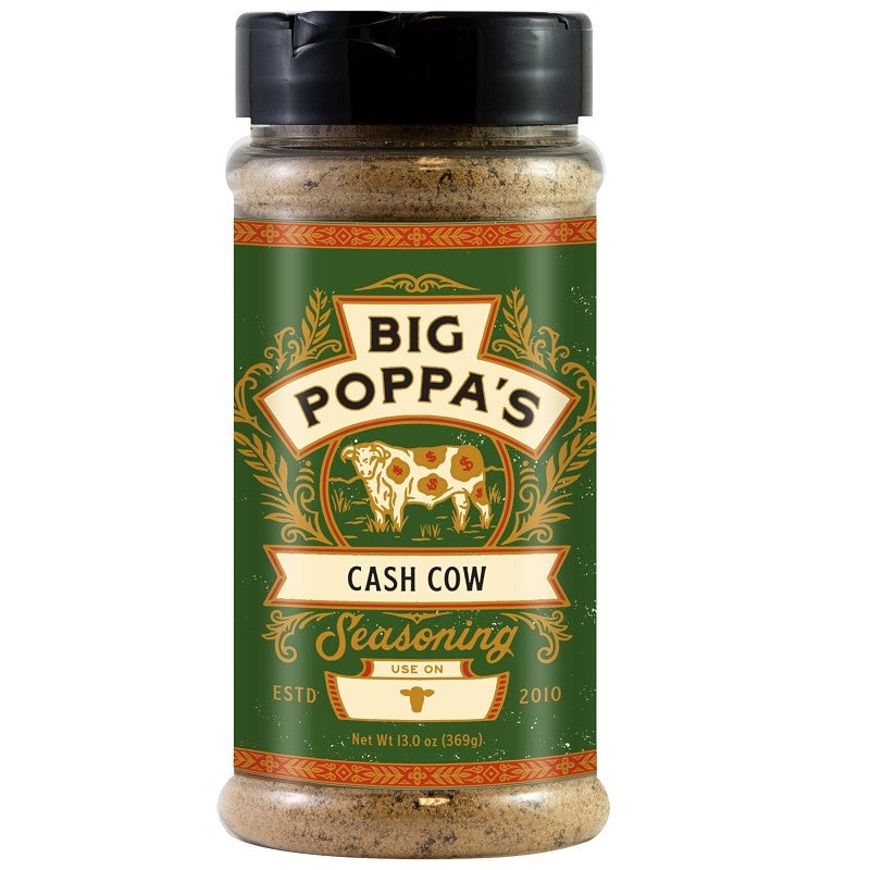 Big Poppa's BP00211-C BBQ Seasoning, Cash Cow, 13 oz Shaker