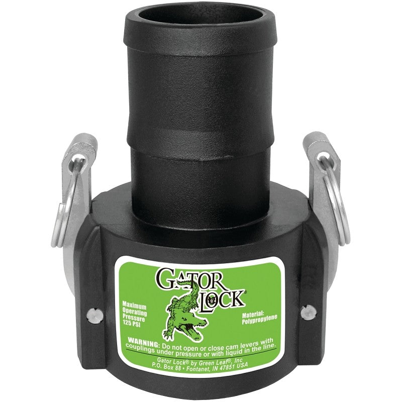 Green Leaf 150C/GLP150CNL Cam Lever Coupling, 1-1/2 in, Female x Hose Barb