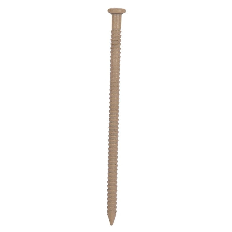 ProSource NTP-085-PS Panel Nail, 15D, 1-5/8 in L, Steel, Painted, Flat Head, Ring Shank, Tan, 171 lb (Pack of 5)