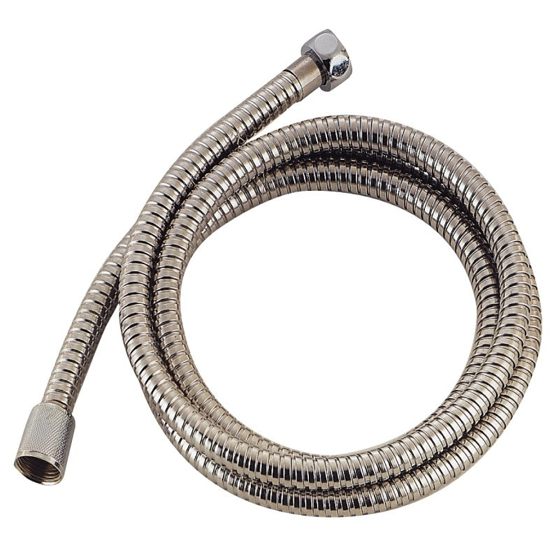 Boston Harbor B42034 Shower Hose with Hex Nut, 7/8 in Connection, 1/2-14 NPSM, G1/2, 72 in L Hose, Stainless Steel