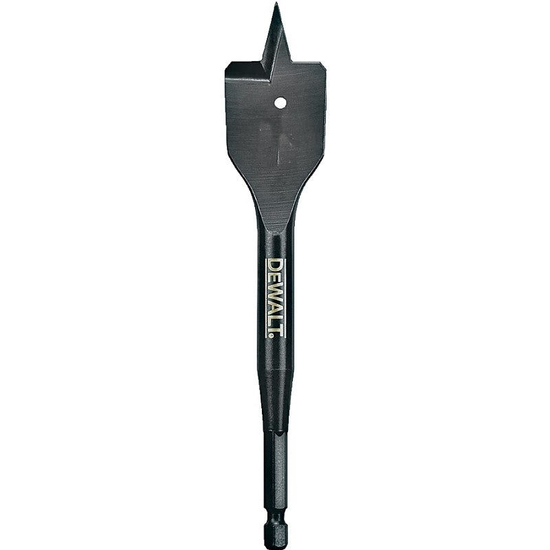 DEWALT DW1580 Spade Drill Bit, 7/8 in Dia, 6 in OAL, 1/4 in Dia Shank, Hex Shank