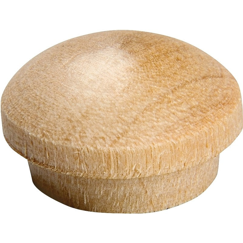 Waddell 8400.38 OAK CS Screw Hole Button, Oak Wood