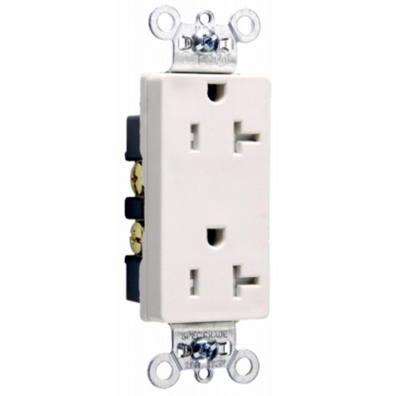 Legrand TR26352LACC8 Duplex Receptacle, 2 -Pole, 20 A, 125 V, NEMA: 5-20R, Light Almond
