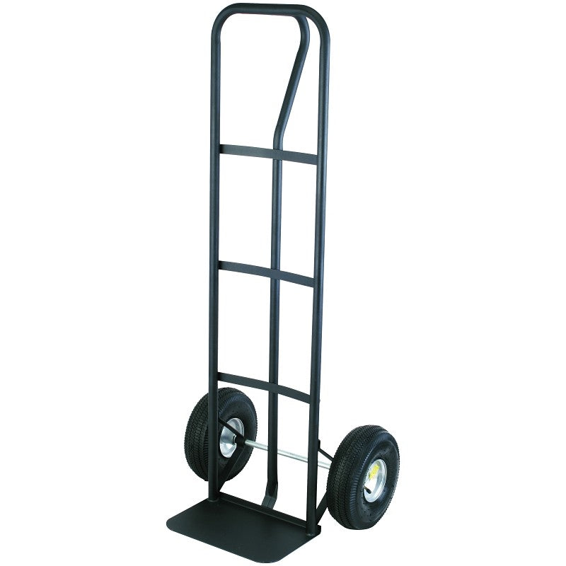 ProSource HT-1805 Hand Truck, 14 in W Toe Plate, 9 in D Toe Plate, 600 lb, Pneumatic Caster, Black