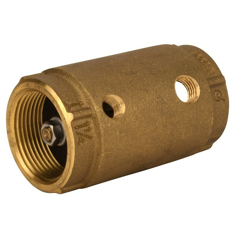 Water Source CCC-125NL Check Valve, 1-1/4 in, Brass Body