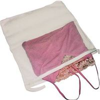 14 Inch By 15 Inch Mesh Lingerie Bag White