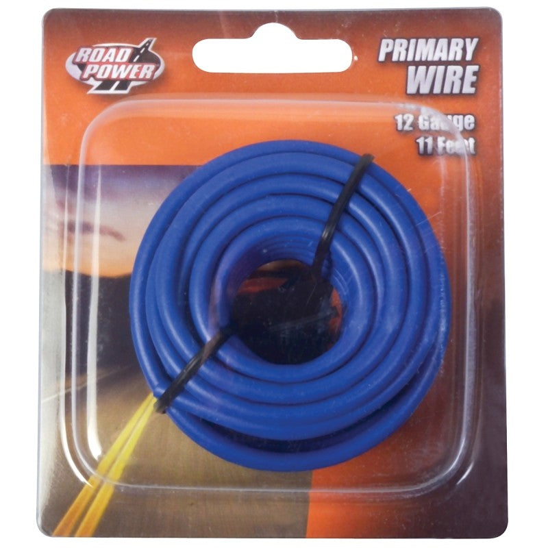 Road Power 55671633/12-1-12 Electrical Wire, 12 AWG Wire, 25/60 VAC/VDC, Copper Conductor, Blue Sheath, 11 ft L