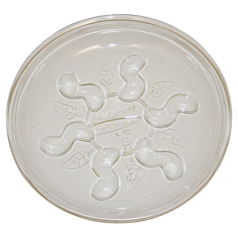 Gardener's Blue Ribbon Saucer Plus SP16 Waterproof Plant Saucer, 16 in Dia, Plastic, Clear (Pack of 12)