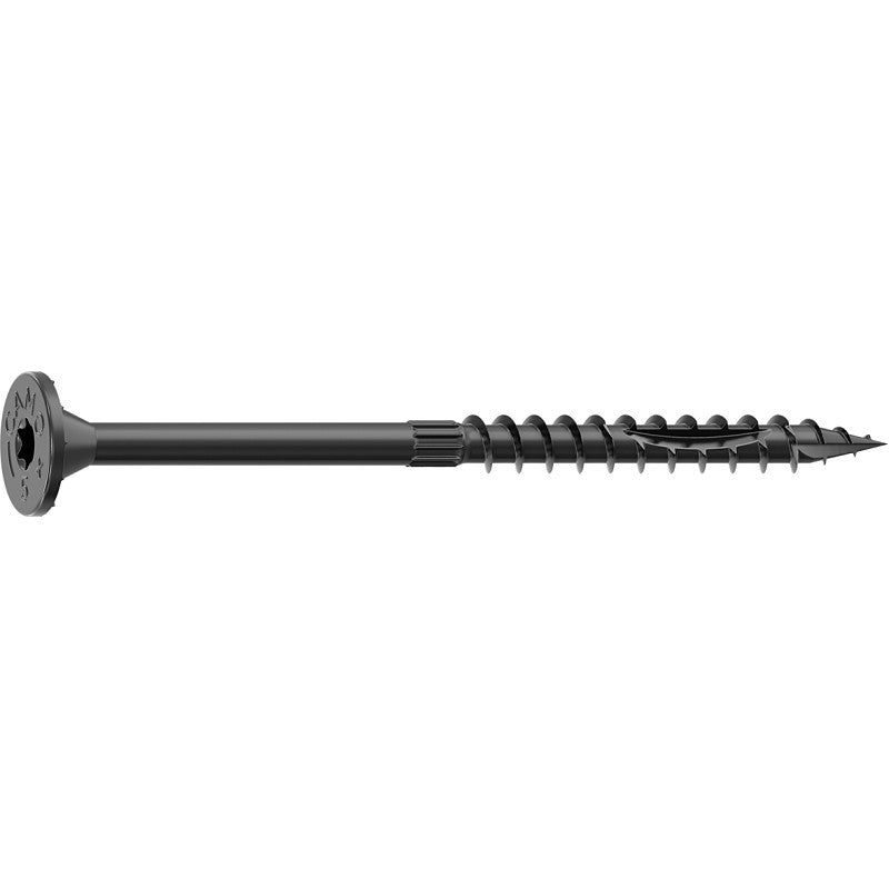Camo 0366220 Structural Screw, 5/16 in Thread, 5 in L, Flat Head, Star Drive, Sharp Point, PROTECH Ultra 4 Coated, 10