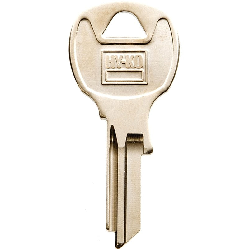 Hy-Ko 11010NA43 Key Blank, Brass, Nickel, For: National Cabinet, House Locks and Padlocks, NA43 Key Number (Pack of 10)