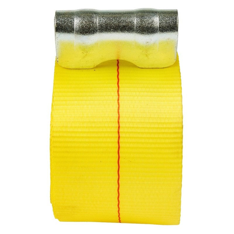 Keeper 04926 Winch Strap, 4 in W, 30 ft L, Polyester, Yellow