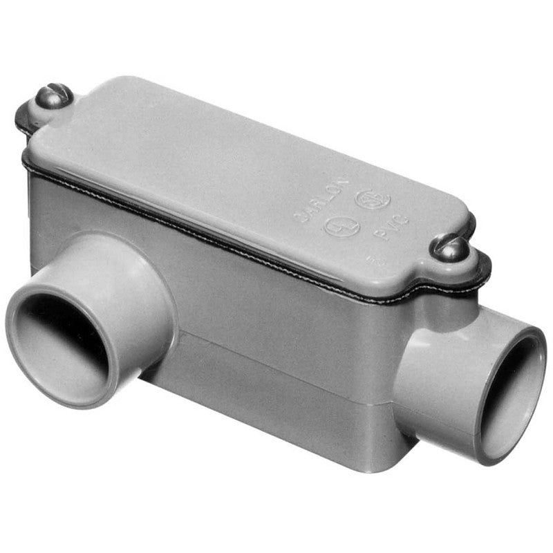 Carlon E985D-CTN Conduit Body, 1/2 in Hub, 4-5/16 in OAL, PVC