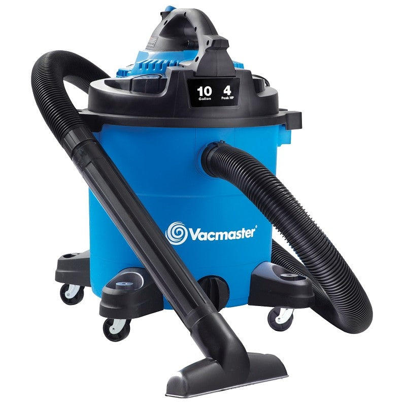 Vacmaster VBVA1010PF Vacuum Cleaner, 10 gal, 106 cfm Air, Standard Cartridge, 4 hp, 120 V, Blue