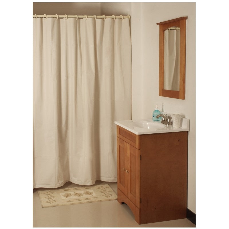 Simple Spaces SD-PCP01-B3L Shower Curtain, Vinyl, Beige, Beige