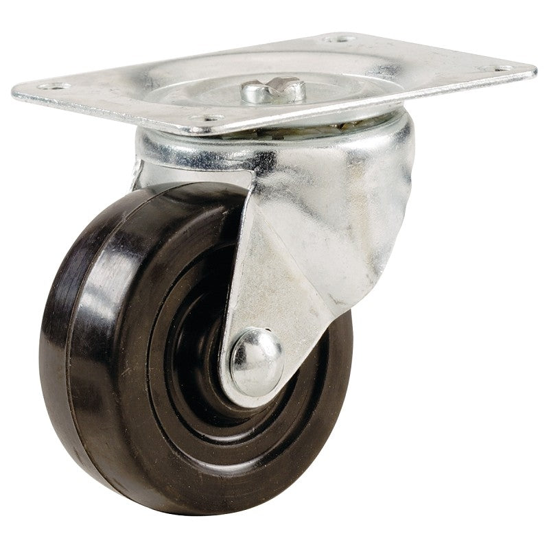 Shepherd Hardware 9480 Swivel Caster, 4-1/8 x 5 in Plate, 4.5 in L x 4.1 in W x 5.8 in H Dimensions, 4 in Dia Wheel