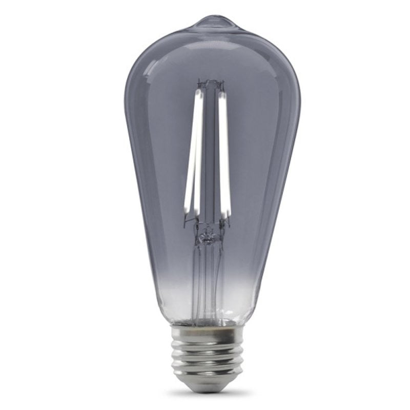 Feit Electric ST19/SMK/VG/LED LED Bulb, Decorative, ST19 Lamp, 25 W Equivalent, E26 Lamp Base, Dimmable, Clear (Pack of 4)