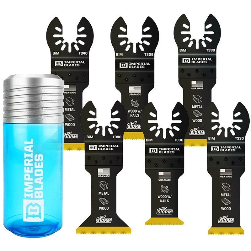 Imperial Blades IBOATV-6 Oscillating Blade, One-Size, Bi-Metal, 6/PK
