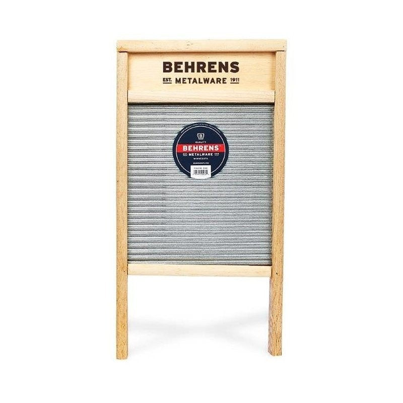 Behrens BWBG12 Galvanized Washboard, 1-3/4 in L, 12-3/8 in W, Wood