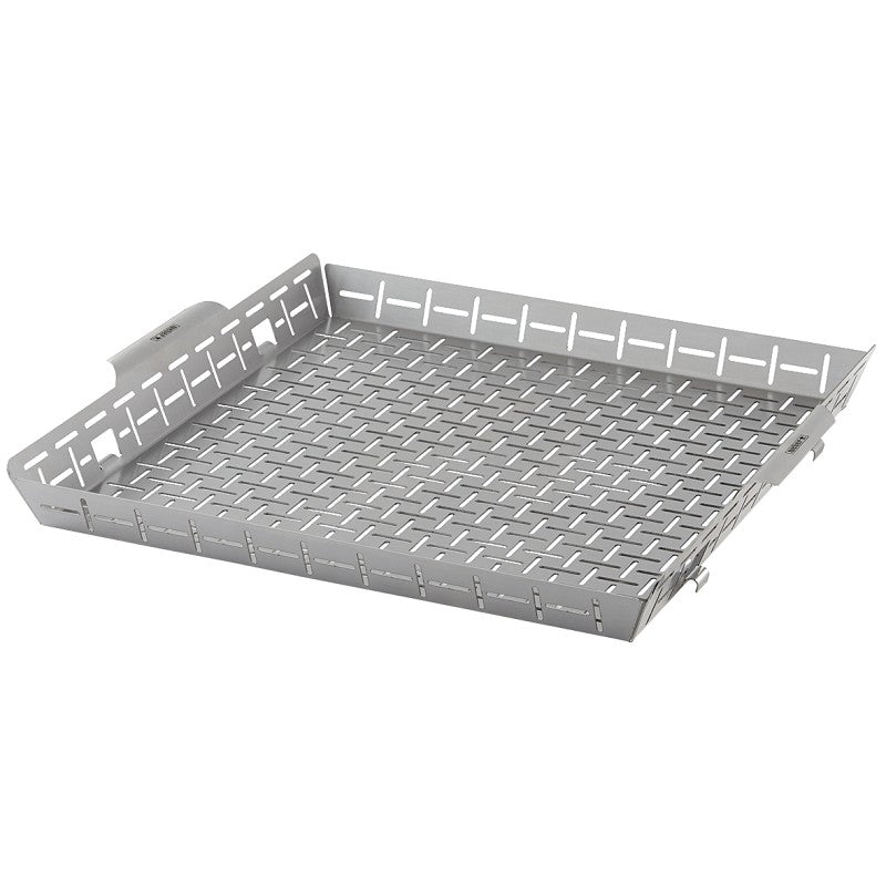 Weber Crafted Series 7673 Roasting Basket, 16.3 in L, 17.2 in W, Stainless Steel