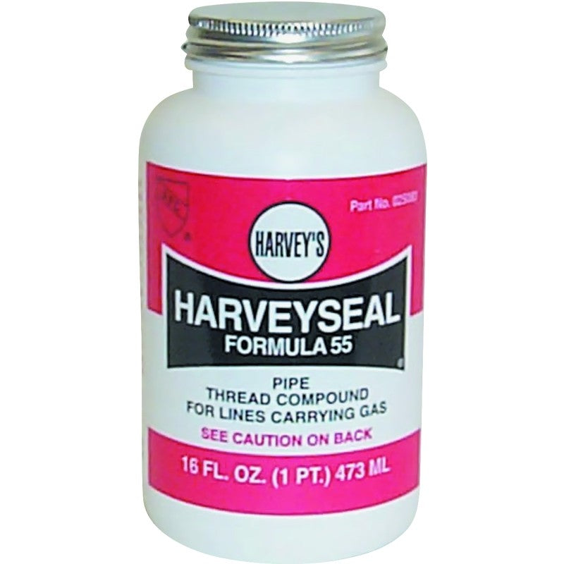 Harvey 25080 Pipe Thread Compound, 16 fl-oz Jar, Liquid, Paste, Yellow