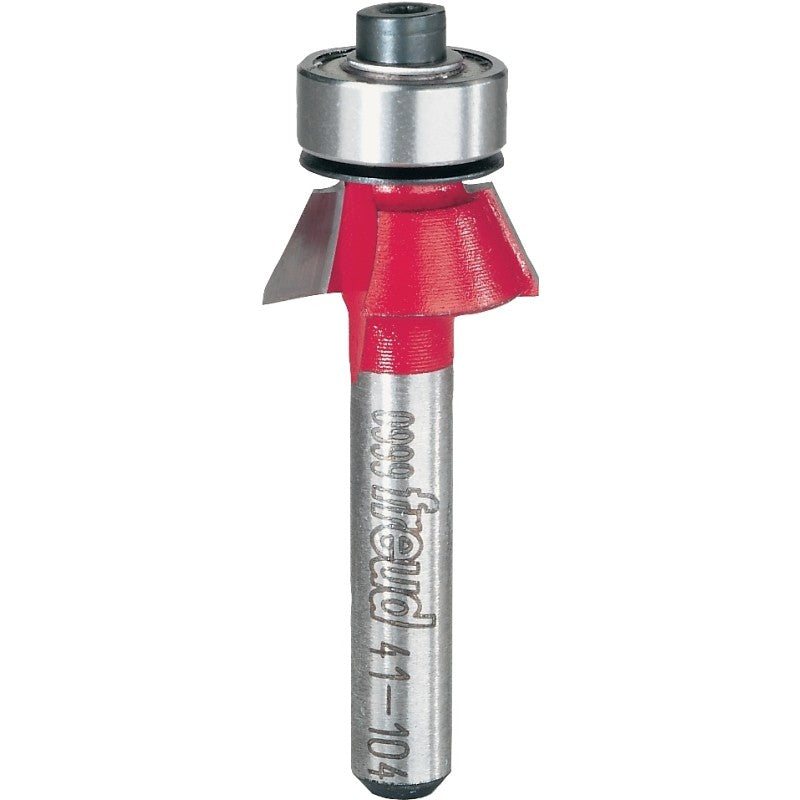 Freud 41-104 Router Bit, 19/32 in Dia Cutter, 1-7/8 in OAL, 1/4 in Dia Shank, 2-Cutter, Carbide