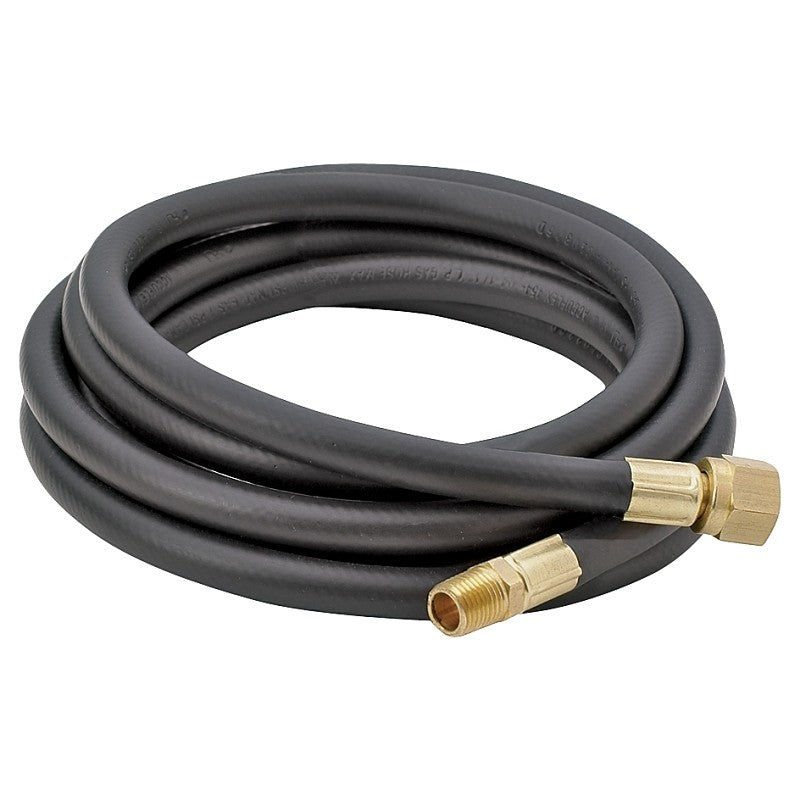 Bayou Classic 7906 LPG Hose, 1/4 in ID, 6 ft L, MNPT x FNPT Flare Swivel, Thermoplastic